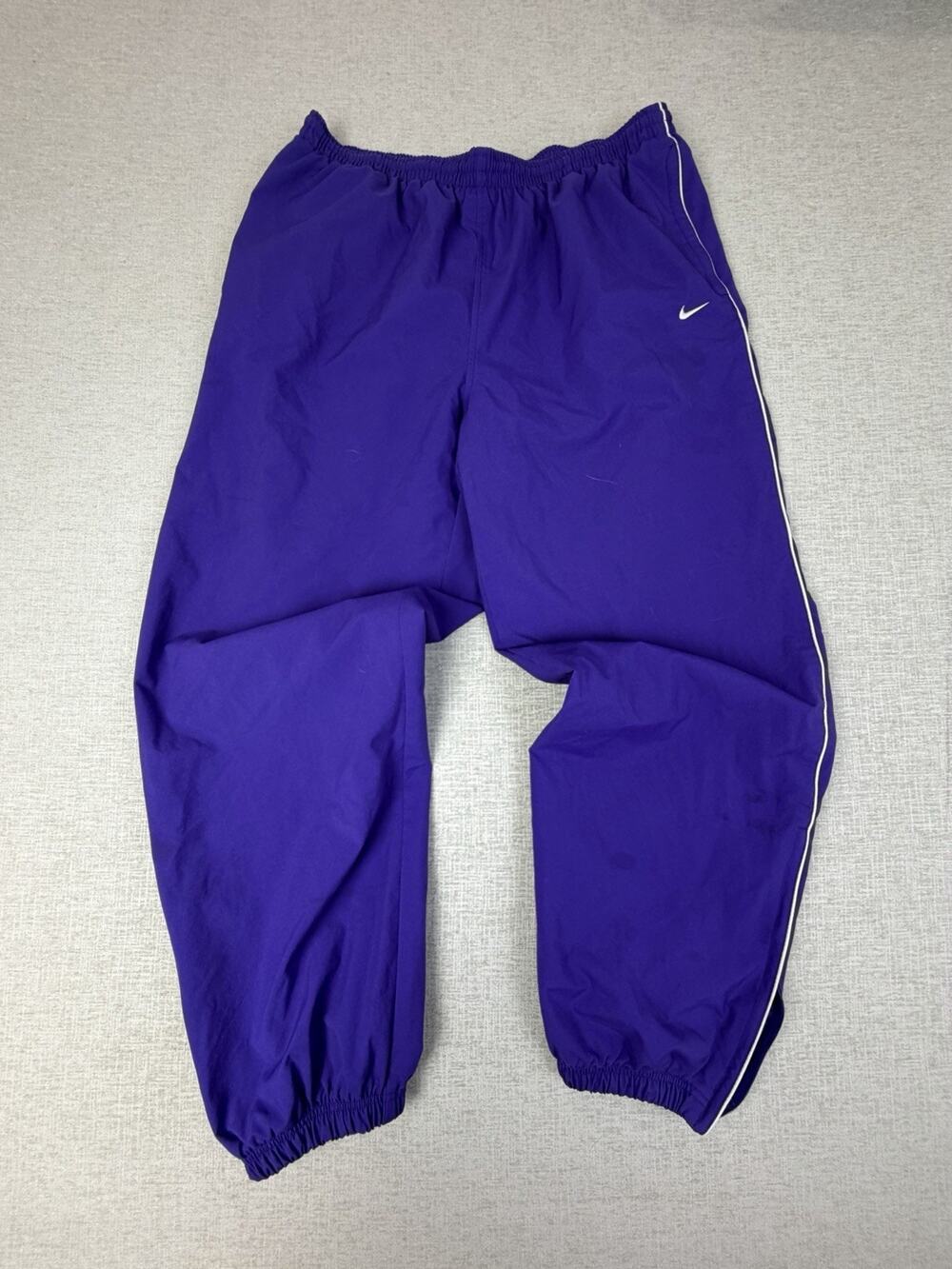 Nike Team Vintage Purple Windbreaker Track Pants XL Mesh Lined Swoosh Athletic